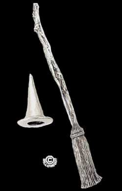 Witch's Broom Wand Set 