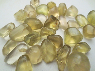 Quartz, Ouro Verde, Tumbled and Polished 