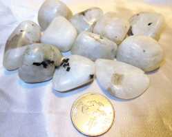 Moonstone, Rainbow about 1", Tumbled and Polished 
