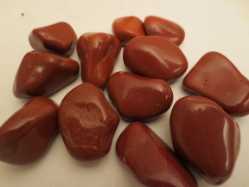 Jasper, Red, Tumbled and Polished 