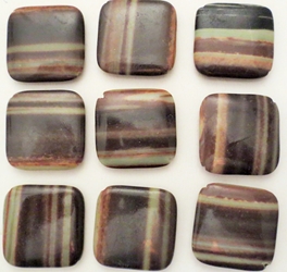 Serpentine Beads, Tumbled and Polished  