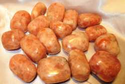 Sunstone, Tumbled and Polished 