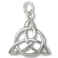 Triquetra Pendant/Charm in Silver 