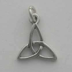 Sterling Silver Triquetra Charm Pendant 