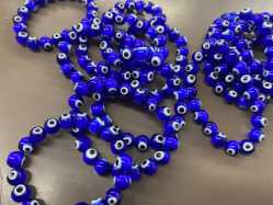 Evil Eye Glass Bead Stretch Bracelet 