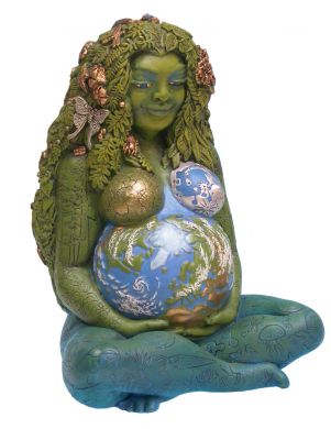 Suitable AS A Gift for Pregnant Women OR Mothers Golden Millennium Gaia Statue Mother Earth Art Statue Mother Earth Gaia Statue Bronze Gaia Statue Goddess