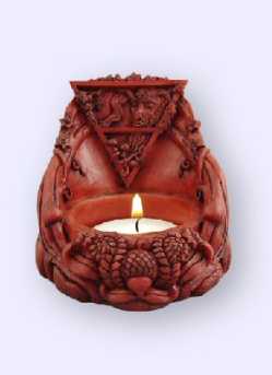 Mickie Mueller Earth Element Altar Piece votive candleholder 