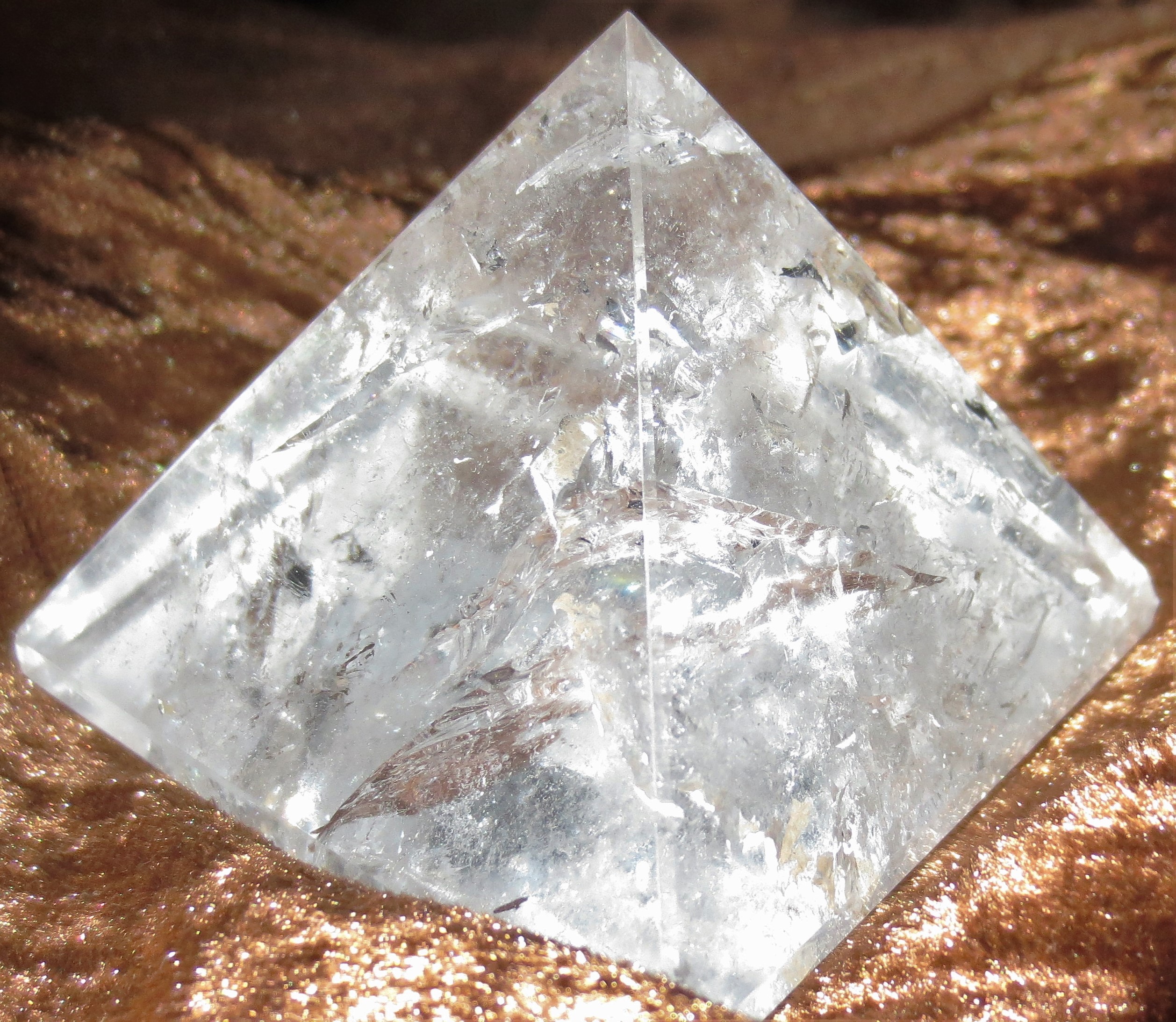Pyramidal Quartz - Quartz, Pyramid, Tumbled and Polished #TP-QPD
